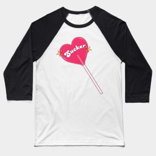 Heart Sucker Lollipop Baseball T-Shirt